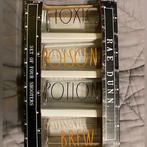 Rae Dunn Halloween tall shot glasses